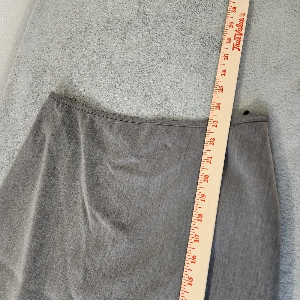 Anne Kline  Pencil Skirt Women's Size‎ 10 Gray Classic Business Casual Side Zip